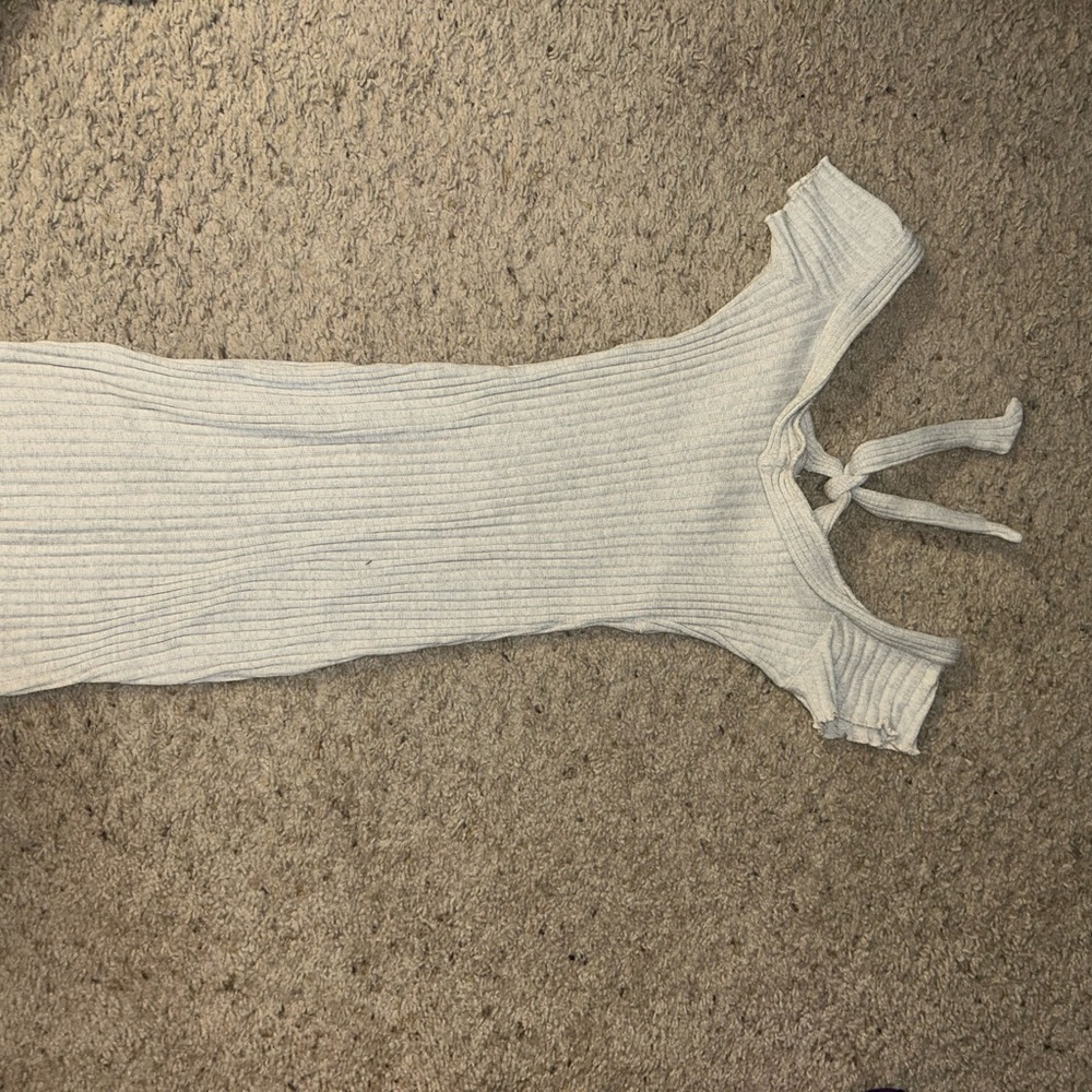 Off-Shoulder Ribbed Dress - Picture 3 of 3